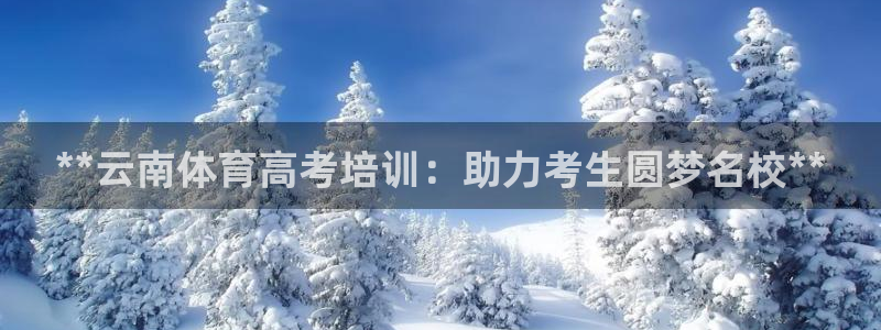 极悦娱乐官网入口：**云南体育高考培训：助力考生圆梦