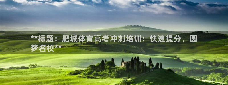 极悦平台是正规平台吗知乎：**标题：肥城体育高考冲刺