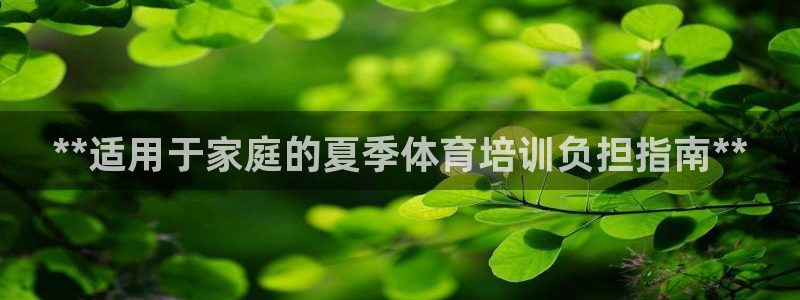 极悦娱乐分7O777：**适用于家庭的夏季体育培训负