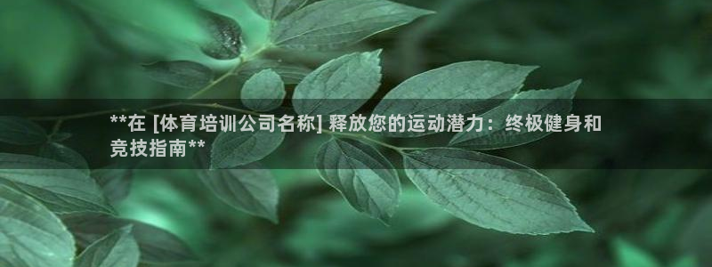 极悦平台注册官方网站下载：**在 [体育培训公司名称