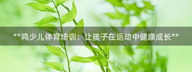 极悦娱乐app官方版本更新内容下载：**鸣少儿体育培训：让孩